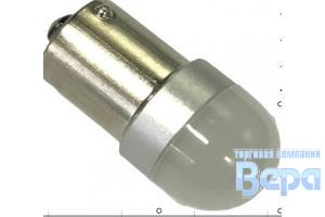 Лампа диод Т18 (BA15s - 1-контакт.)  4SMDх3030 WHIITE (матов. линза) 9v-30v