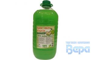 Мыло жидкое VITA 5кг (бутыль) Яблоко зелёное КРЕМ NeoLine