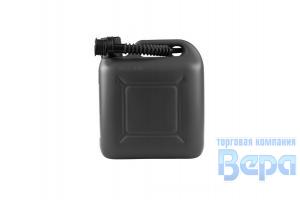 Канистра для ГСМ ( 5л) пластиковая (Чёрная) ONLY с гибким носиком