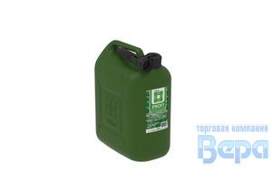 Канистра для ГСМ (20л) пластиковая (Зелёная) PROFI с гибким носиком