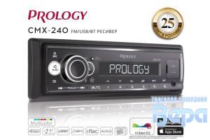 Автомагнитола PROLOGY CMX-240 /Без диска/ USB/SDкарта, тюнерFM/УКВ,4x50Вт