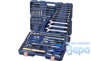 Набор инструмента 172 пр. 1/2"&1/4"&3/8'' 6-ти гр. (головки,биты,насадки,кардан,трещотка)
