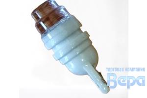 Лампа диод Т10 (W5W) б/цок. 3SMDх2835 WHITE (керамика, прозрачн. F-линза)
