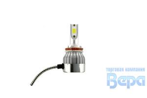 Лампа диод H11 (Н8/Н9/H11) COB Standart 12V 2400lm,радиатор охлаждения
