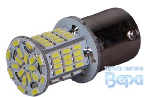 Лампа диод P21W (BA15s - 1-конт) 78SMDх 3014 WHITE (к-т/ 2шт.) 12/24V.