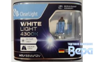Лампа H11 (PGJ19-2) 42W 12V WhiteLight (компл/2шт).Разработано в Германии.