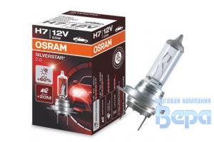 Лампа H 7 (PX26d)  55W 12V + 60% SILVERSTAR 2.0