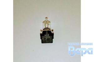 Лампа T 5 (bx8.5d) 12V 5W галогеновая с черным патроном