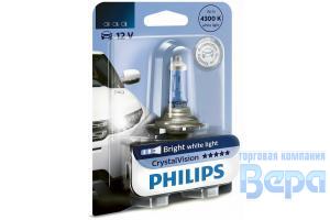 Лампа H 4 (P43t-38)  60/55W 12V 4300 K CRISTAL VISION (блистер)