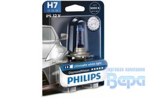 Лампа H 7 (PX26d)  55W 12V DIAMOND VISION 5000К (блистер)