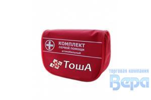 Аптечка первой помощи 'ТошА' в красной сумке АЭ-003