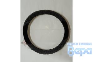 Оплeтка "М" (38 см) Велюр (серая/черная вставка)