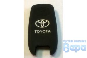 Чехол для смарт-ключа TOYOTA 3 кнопки силиконовый черный (Camry,Corolla,Crown)