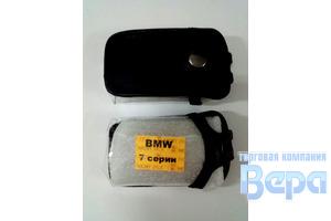Чехол для смарт-ключа BMW 3 кнопки (5.7 серии X1/Х3/Х5/) кожа черная