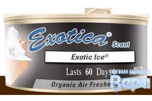 Ароматизатор банка ORGANIC (42гр) 'Exotica' Лёд (органич.напол пропитка маслами)