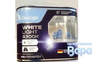 Лампа H 3 (РK22s)  55W 12V WhiteLight (компл/2шт).Разработано в Германии.