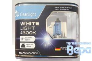 Лампа H 7 (PX26d)  55W 12V WhiteLight (компл/2шт).Разработано в Германии.