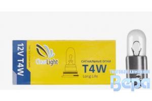 Лампа T 4W (ВА9s) 12V  ClearLight (сигн.огни)