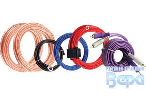 Набор проводов д/активного сабвуфера,силовой провод 10AWG с держателем для предохранителя