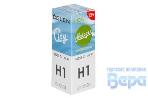 Лампа H 1 (P14,5s), 55W 12V + 30% Halogen City (синяя)