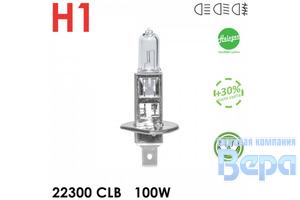 Лампа H 1 (P14,5s),100W 12V +30% Halogen Classic (прозрачная)+перчатка