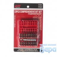 Набор вставок (бит) 33пр. 1/4" с держателем JTC