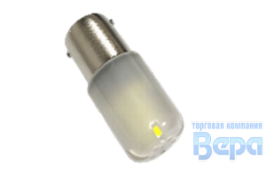 Лампа диод Т25-06 (BA15s - 1-контакт.) 18SMDх3030 матовая линза 12V