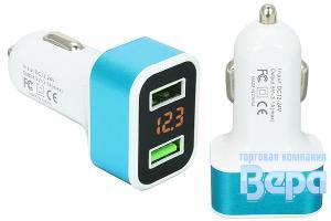 Зар.уст-во в прикуриватель для моб.устройств 4USB с проводом 1,8 м DSV