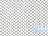 Решетка радиатора CЕТКА декор.(100х30см),ячейки (16х6мм) Серебро/алюминий/