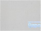 Решетка радиатора CЕТКА декор.(100х40см),ячейки ( 6х3,5мм) Серебро/алюминий/