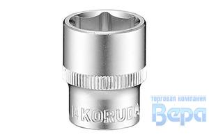Головка 1/4" DR 14мм 6-ти гранная KORUDA