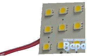 Лампа-Панель диод  9SMDх5050 (32х24мм) WHITE