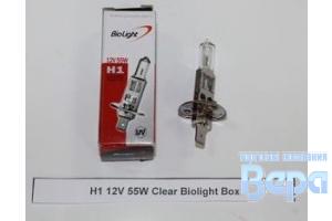 Лампа H 1 (P14,5s), 55W 12V Clear Biolight Box