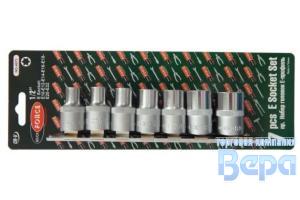 Набор головок  7 пр. 1/2"DR звёздочка Е10-20