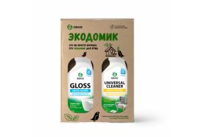 Набор GRASS® универсальный для уборки Дома №1 WS+Clean Glass+Gloss+Universal Cleaner