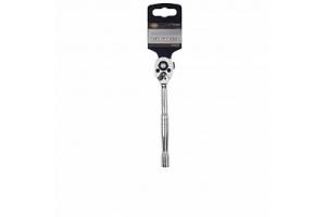 Ключ трещотка 1/4" 24 зубца L=250 мм с металл.гладкой ручкой AV SteelАV Steel